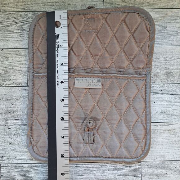Brighton "Your True Color" Quilted Cosmetic Bag Travel Jewelry Pouch Purse 5x7" - Picture 8 of 9